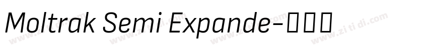 Moltrak Semi Expande字体转换